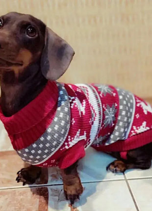 Cute Pet Dog Sweater for Small Dogs Winter Warm Puppy Cat Clothes Dachshund Pullover Mascotas Costume Clothing roupa cachorro Dropshipman