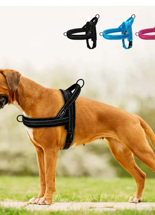 No Pull Padded Reflective Nylon Dog Harness David's Mall-Pet Products Supplier