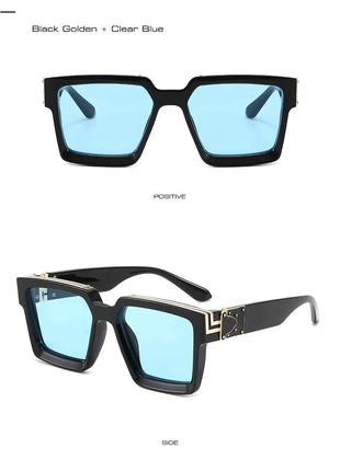 SHAUNA Retro Square Sunglasses 😎 UV400 Candy Colors & Silver Mirror SHAUNA Official Store