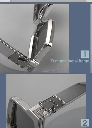 SHAUNA Retro Square Sunglasses 😎 UV400 Candy Colors & Silver Mirror SHAUNA Official Store