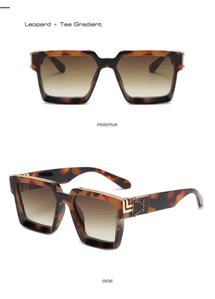 SHAUNA Retro Square Sunglasses 😎 UV400 Candy Colors & Silver Mirror SHAUNA Official Store