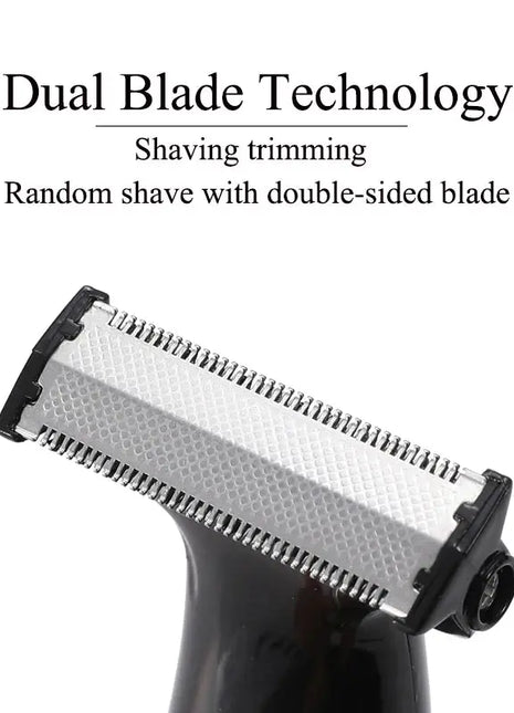 HTC Men's Electric Groin Hair Trimmer Pubic Hair Trimmer Body Grooming Clipper for Men Bikini Epilator Rechargeable Shaver Razor Stone's Store