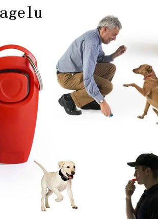 2 In 1 Pet Dog Training Clicker Pet Dog Cat Training Whistles Key Ring and Wrist Strap Dog Trainings Behavior pet Supplies Dropshipman