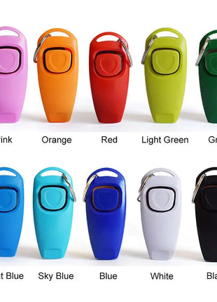 2 In 1 Pet Dog Training Clicker Pet Dog Cat Training Whistles Key Ring and Wrist Strap Dog Trainings Behavior pet Supplies Dropshipman