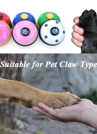 Funny Pet Dog Training Bell Behavior Training Feeding Reminder Bell For Dog Kitty Food Feeder Call Bell Pet Educational Supplies Dropshipman