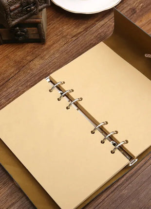 Retro Spiral Notebook Diary Notepad Vintage Pirate Anchors PU Leather Note Book Replaceable Stationery Gift Traveler Journal PHANTACI Speciality Store