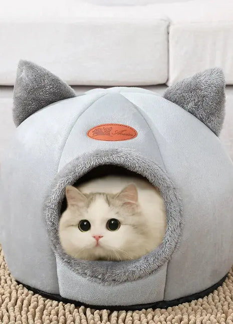New Deep Sleep Comfort In Winter Cat Bed Iittle Mat Basket Small Dog House Products Pets Tent Cozy Cave Nest Indoor Cama Gato Dropshipman
