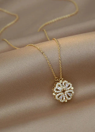 Couple Necklace with Hugging Love Pet Cat Design 17KMM Store