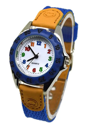Boys Girls Quartz Watch Kids Childrens Fabric Strap Student Wristwatch Sinnifer Store Store