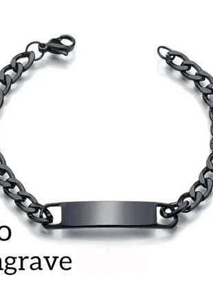 Nextvance Customized Engraving Nameplate Couple Bracelet Stainless Steel Chain Id Tag Bracelets For Lover Valentines Day Gift Nextvance Jewellry Store