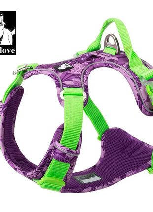 Truelove No Pull Dog Harness Vest Nylon Reflective Soft Pet Harness Dog For Small Big Dogs Running Training Belt French Bulldog Sudui Always Online Store