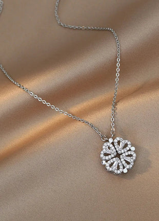 Couple Necklace with Hugging Love Pet Cat Design 17KMM Store