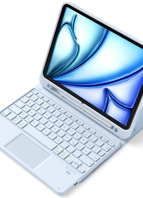 Abnehmbar Tastatur für iPad 11" A16 (2025), iPad Air 11" M3/M2 (2025/2024), iPad Air 10.9" 5/4, iPad Pro 11" 4/3/2/1, KB002 Shopverse