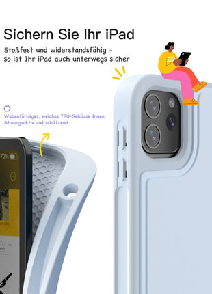 Abnehmbar Tastatur für iPad 11" A16 (2025), iPad Air 11" M3/M2 (2025/2024), iPad Air 10.9" 5/4, iPad Pro 11" 4/3/2/1, KB002 Shopverse