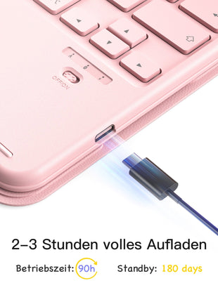Abnehmbar Tastatur für iPad 11" A16 (2025), iPad Air 11" M3/M2 (2025/2024), iPad Air 10.9" 5/4, iPad Pro 11" 4/3/2/1, KB002 Shopverse