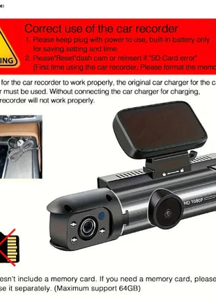 360° Dual Lens Car Dash Cam Stone's Store
