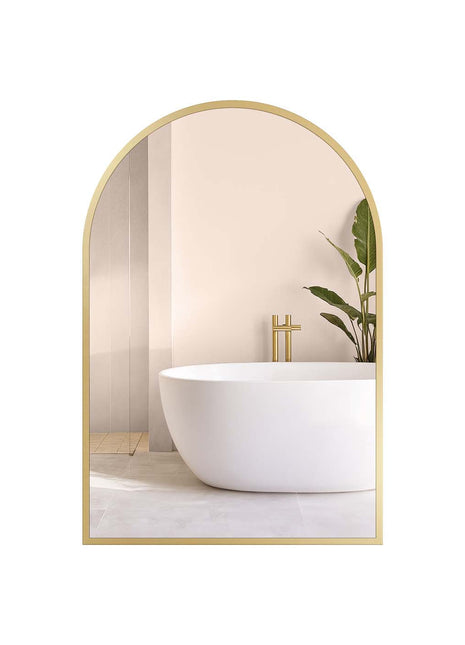 Gewölbter Wandspiegel mit Aluminiumrahmen Shopverse