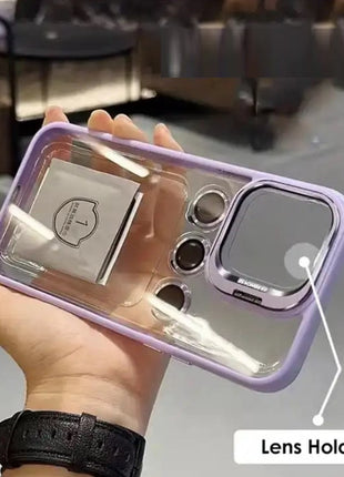 Camera Stand Cases with Lens Protection For iPhone 15 Pro Max (with Free Camera Lens) Shop1104115021 Store