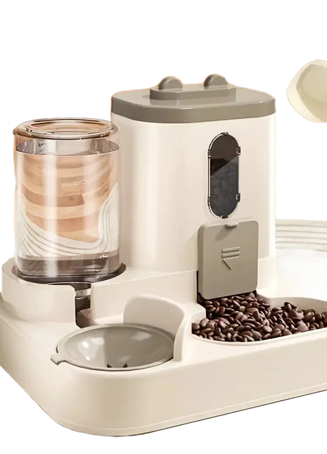 2in 1 Cat Food Dispenser Water and Food Integrated Fully Automatic Cat Food Feeding and Water Dispenser Cute Water Dispenser Dropshipman