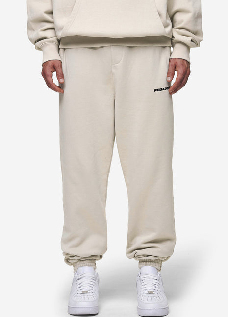 Logo Heavy Sweat Jogger Washed Light Beige Shopverse