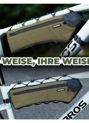 ROCKBROS Fahrrad Rahmentasche Dreiecktasche 1.9L Ultradünn & Schnellzugriff Shopverse