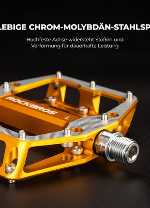 ROCKBROS Pedale mit Anti-Rutsch-Stiften - Breite Plattform & Chrom-Molybdän-Achse Shopverse