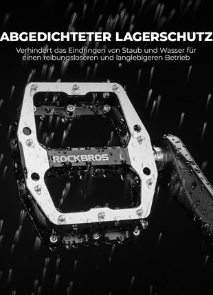 ROCKBROS Pedale mit Anti-Rutsch-Stiften - Breite Plattform & Chrom-Molybdän-Achse Shopverse