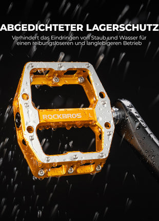 ROCKBROS Pedale mit Anti-Rutsch-Stiften - Breite Plattform & Chrom-Molybdän-Achse Shopverse