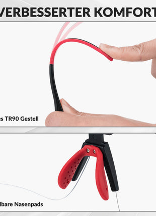 ROCKBROS Fahrradbrille Selbsttönend für Damen & Herren mit UV400 Schutz Shopverse