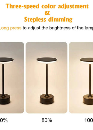 مصباح ليلي قابل لإعادة الشحن محمول يعمل باللمس Stone's Store