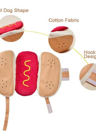 Pet Dog Dress Up Costume Funny Halloween Clothes for Small Medium Dogs Cat Puppy Hot Dog Cosplay Apparel Dachshund Party Gifts Dropshipman