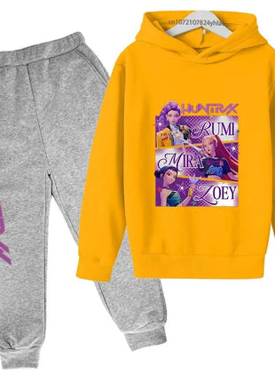 Kids Kpop Demon Hunters Hoodie & Jogger Set Shop1103677024 Store