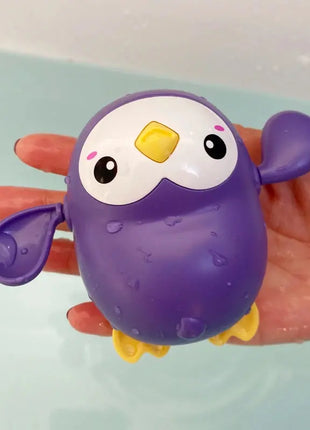 Baby Bath Toys Bathing Cute Swimming Turtle Whale Pool Beach Classic Chain Clockwork Water Toy For Kids Water Playing Toys QWZ Official Store