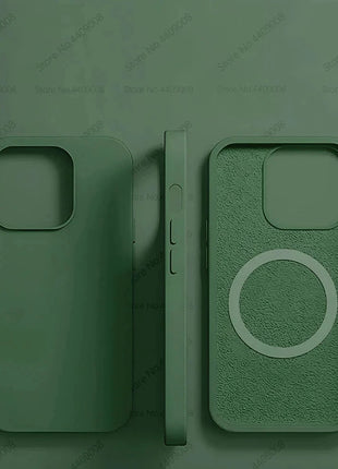 For Magsafe Original Magnetic Cases For iPhone 15 14 13 12 11 Pro Max Plus Wireless Charge Case Liquid Silicone Cover Accessory GRATUIT 3C Accessories Store