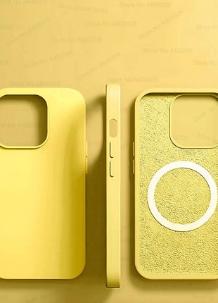 For Magsafe Original Magnetic Cases For iPhone 15 14 13 12 11 Pro Max Plus Wireless Charge Case Liquid Silicone Cover Accessory GRATUIT 3C Accessories Store