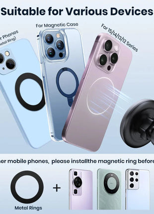 TOPK for Magsafe Car Phone Holder Powerful Magnetism TOPK Official Store