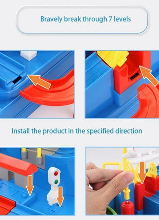 Car Train Track Sets Racing Rail Model Educational Toys Children Adventure Game Mechanical Interactive Animals Space Rocket Toy Shop1102598172 Store