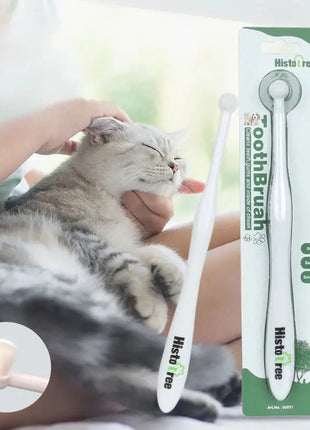 Round Head Toothbrush for Pet Remove Bad Breath and Tartar Dental Care Soft Brush Oral Cleaning Tools for Dogs and Cats Dropshipman