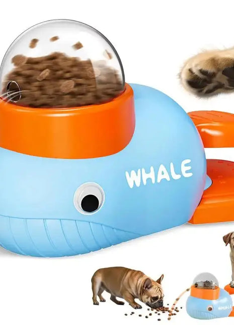 Dog Cat Treats Dispenser Toy Anti-Slip Slow Puzzle Interactive Treat Dispenser Automatic Feeder Toys for Pet Training Supplies Dropshipman