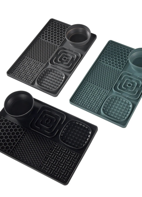 Silicone dog licking pad, slow feeder with suction cup for food and water without BPA Dropshipman
