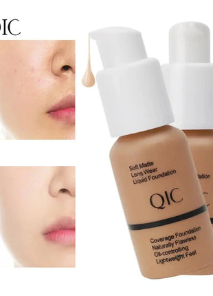Liquid Foundation Concealer Face Naturally Flawless Matte Oil-Control Waterproof Long Lasting Foundation 30ml 5 Colors Optional Shop1103810101 Store