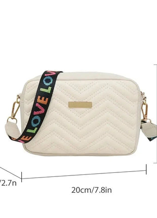 LOVE Embroidered Crossbody Bag Stone's Store