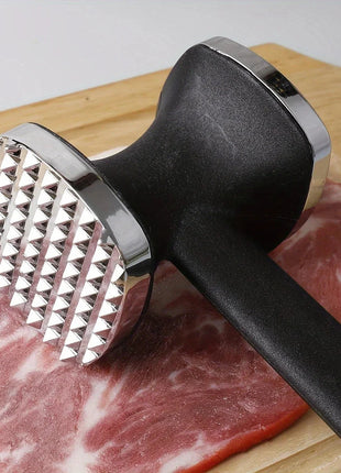 PowerStrike™ Heavy-Duty Meat Mallet – Stainless Steel, Rubber Grip Stone's Store