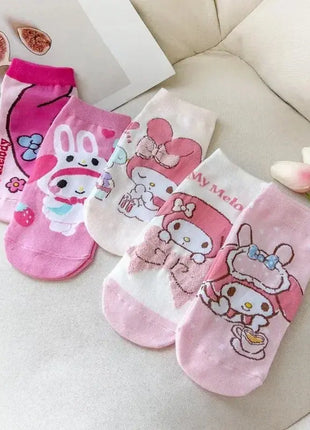 Korean Style Sweet and Comfortable Hello Kitty Women's Cotton Socks Surrounding Toy And Gift Stores Store
