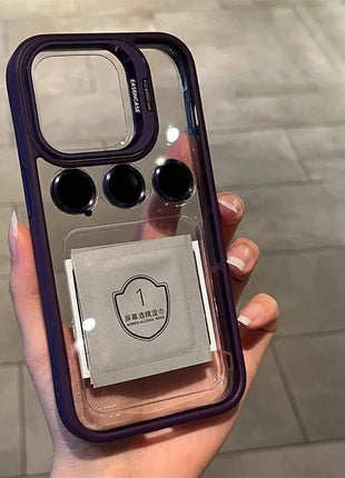 Camera Stand Cases with Lens Protection For iPhone 15 Pro Max (with Free Camera Lens) Shop1104115021 Store