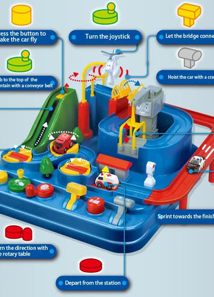 Car Train Track Sets Racing Rail Model Educational Toys Children Adventure Game Mechanical Interactive Animals Space Rocket Toy Shop1102598172 Store