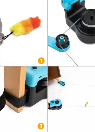 Cat Toys for Indoor Cats Interactive Cat Toy Wheel Exerciser New Cat Treadmill for Indoor Adjustable Speed Simulated Hunting Toy Dropshipman