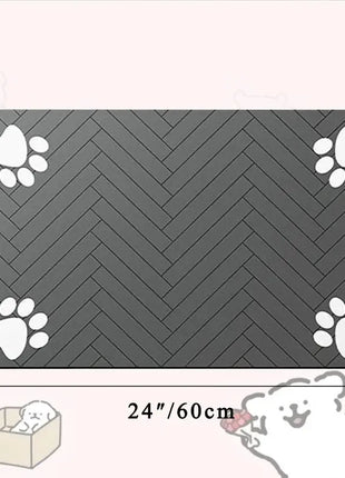 Absorbent Pet Feeding Mat S/M/L – Waterproof Placemat for Dogs & Cats, Quick-Dry Food & Water Bowl Mat with Non-Slip Rubber Backing Shop1104797378 Store
