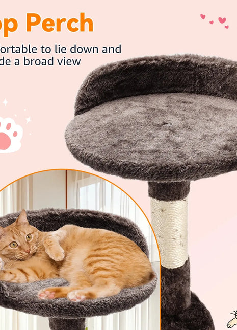 Passerscat Cat Trees Cat Climbing Frame For Indoor Cats Multi-Level With Scratching Posts Cat Tower Padded Top Perches and Condo Dropshipman