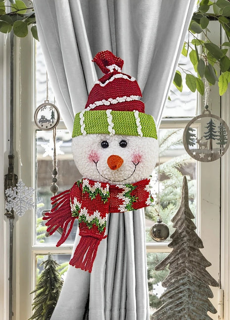 2pcs Santa Claus & Snowman Curtain Clips Shop1104885452 Store